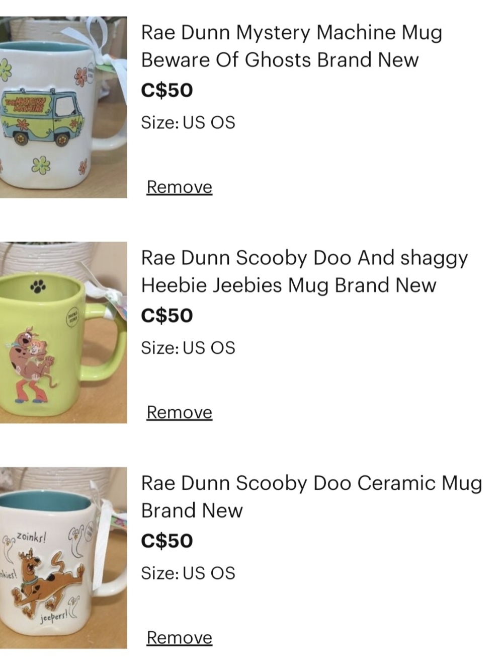 Rae Dunn Lime Green Scooby-Doo Ceramic Mug with Teal Interior